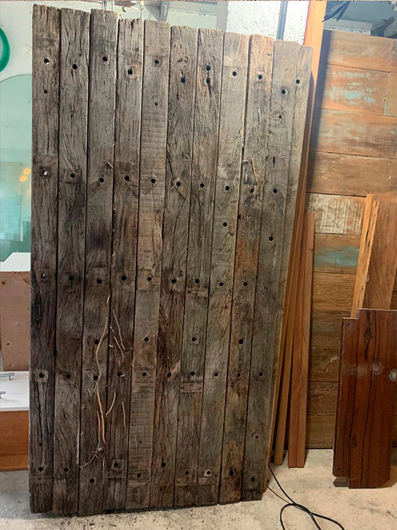 Painel de cruzetas de demolição.